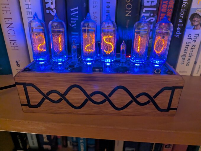 Nixie clock.