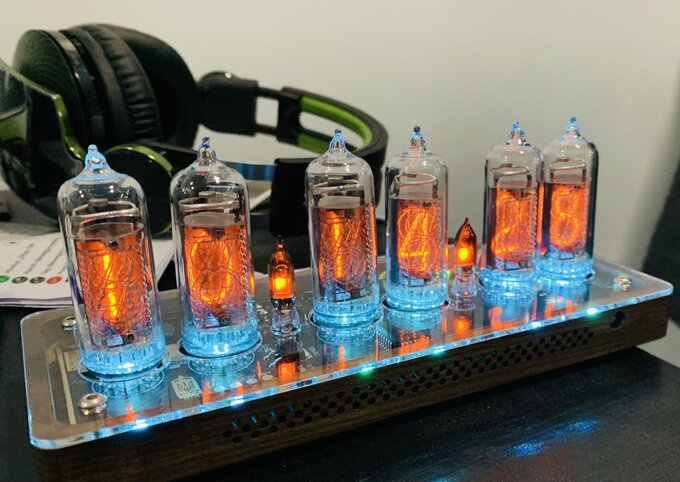 Nixie clock.