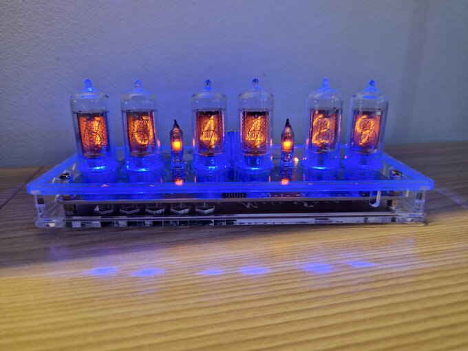 Nixie clock.