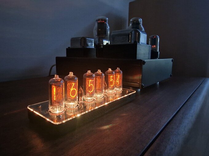 Nixie clock.