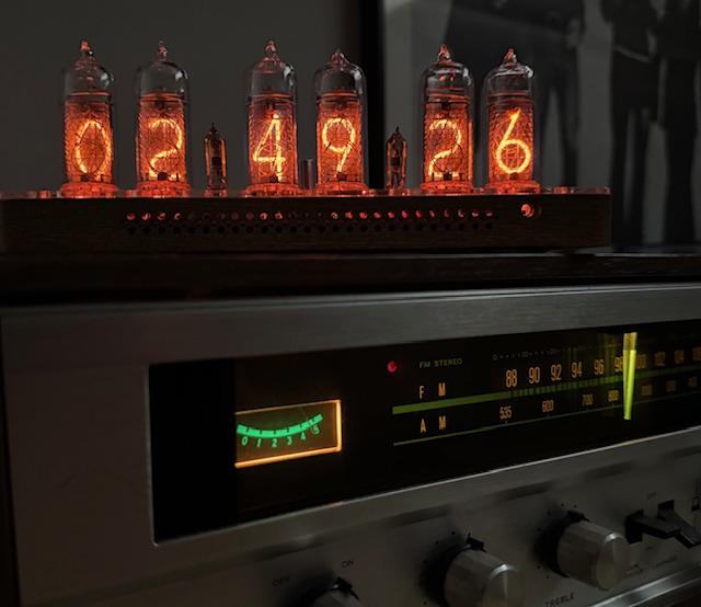 Nixie clock.