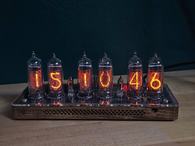 Nixie clock.