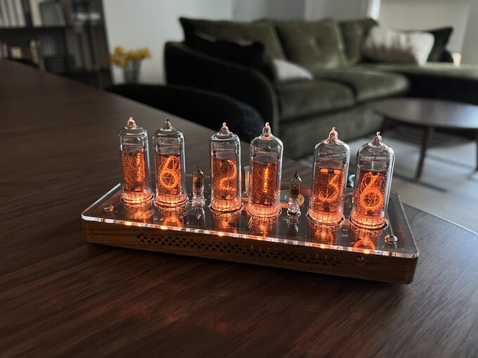 Nixie clock.