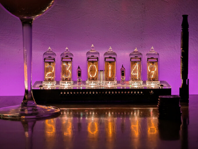 Nixie clock.