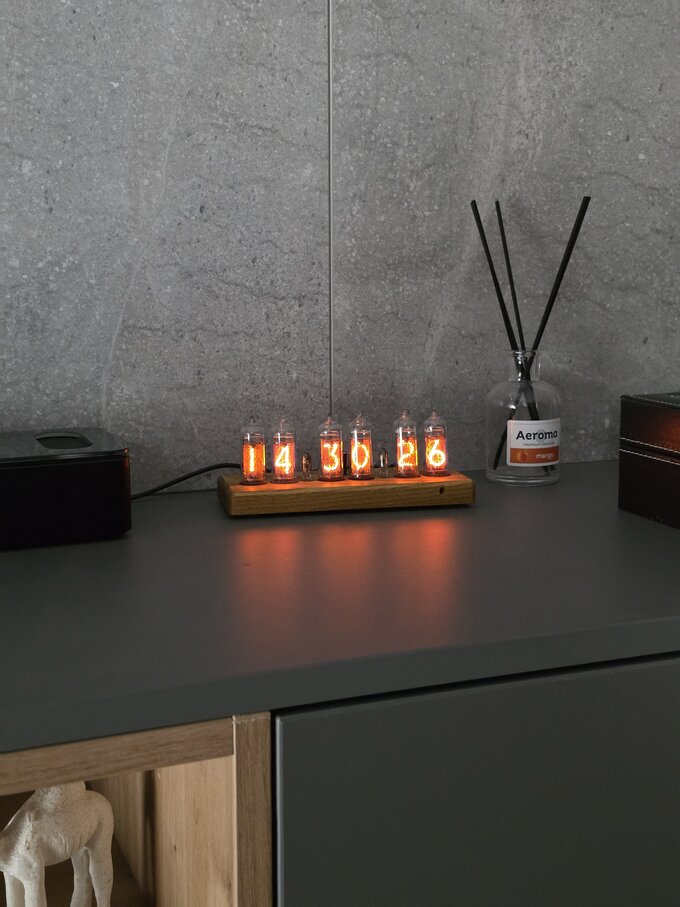 Nixie clock.