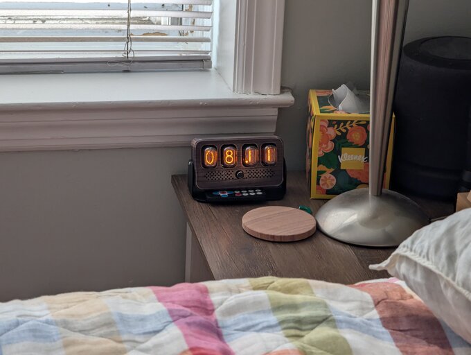 Nixie clock.