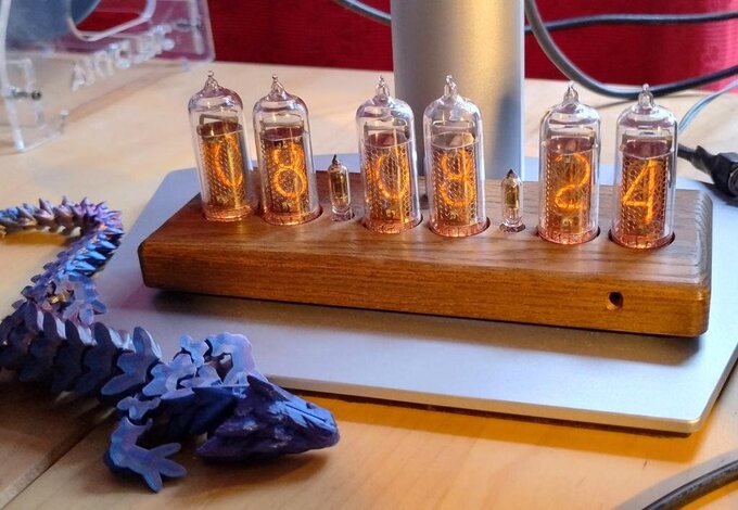 Nixie clock.