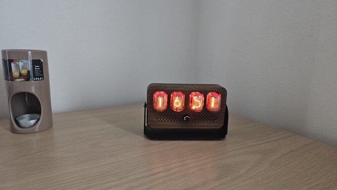 Nixie clock.