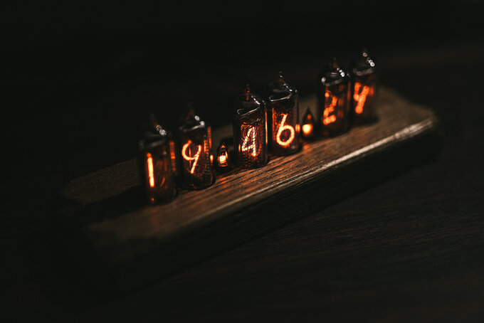 Nixie clock.